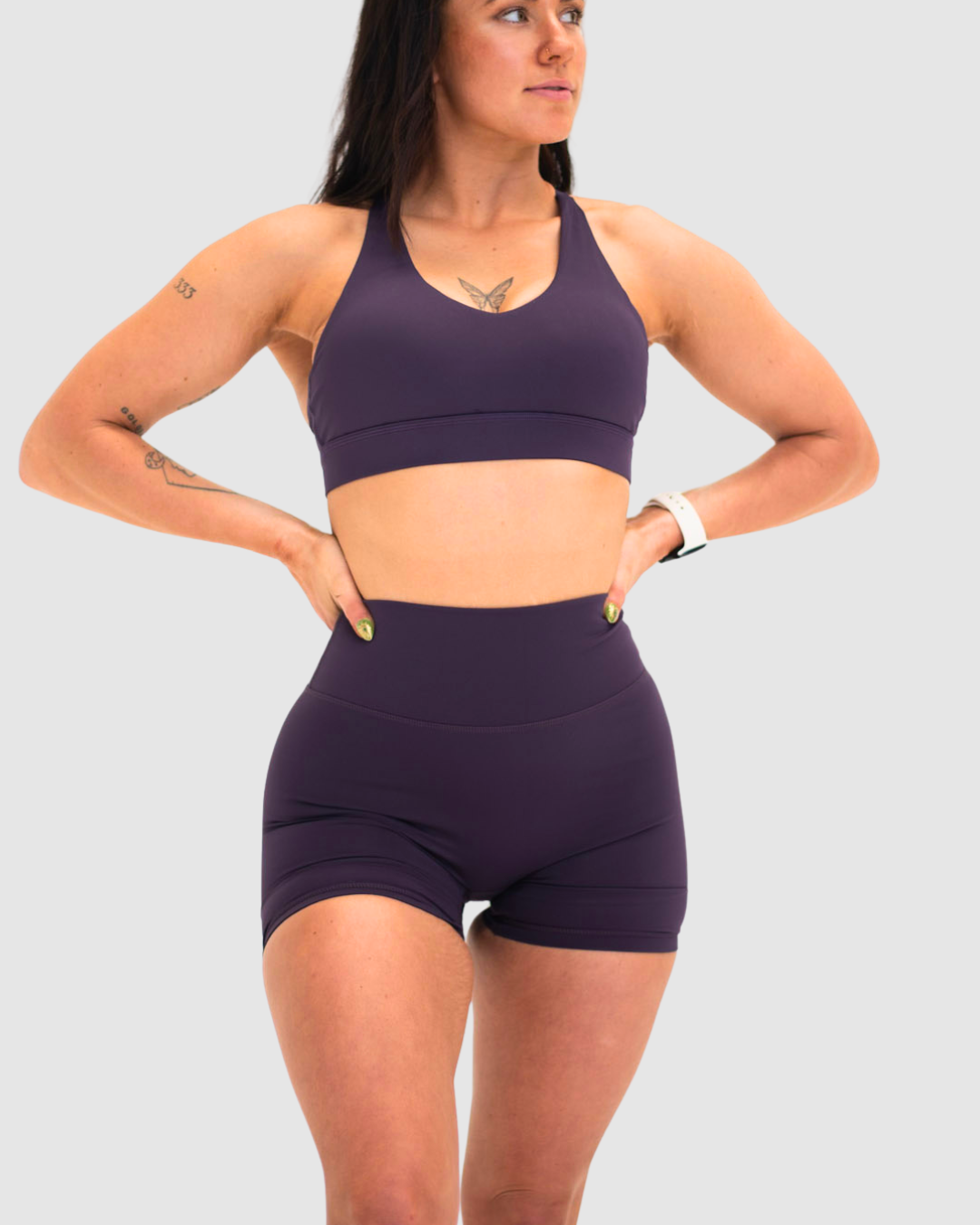 Luxe Contour Shorts Plum