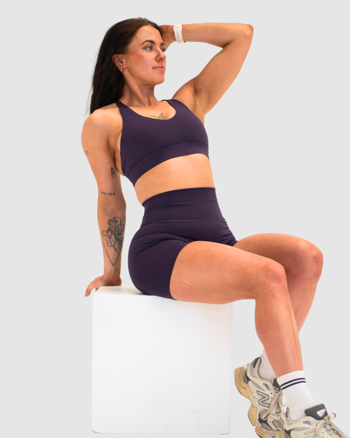 Luxe Contour Shorts Plum