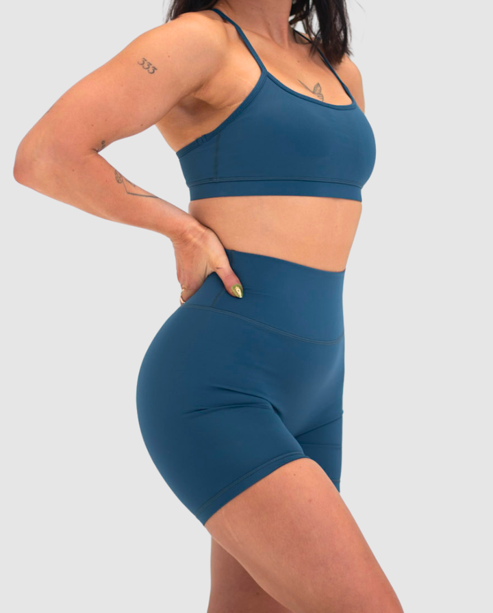 Luxe Contour Shorts Crystal Teal