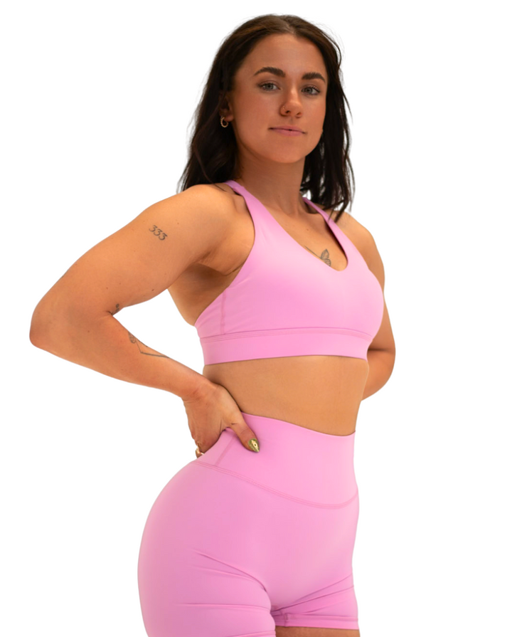 Luxe Core Crop Pink