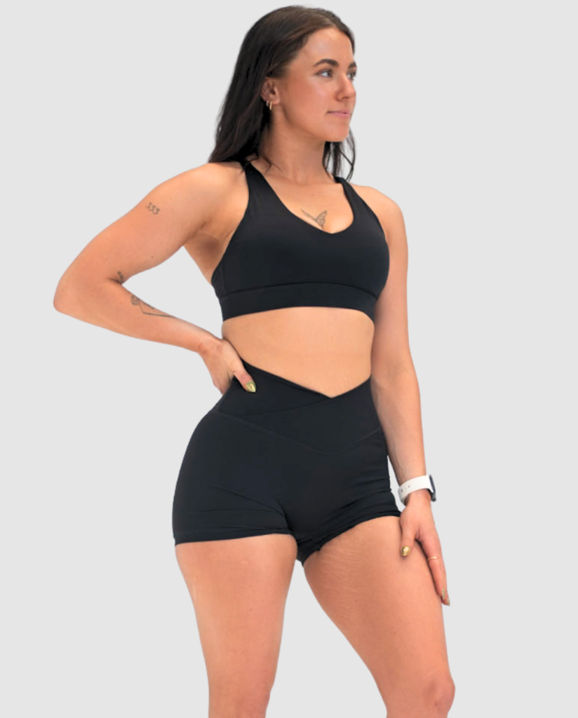 Luxe Core Crop Black