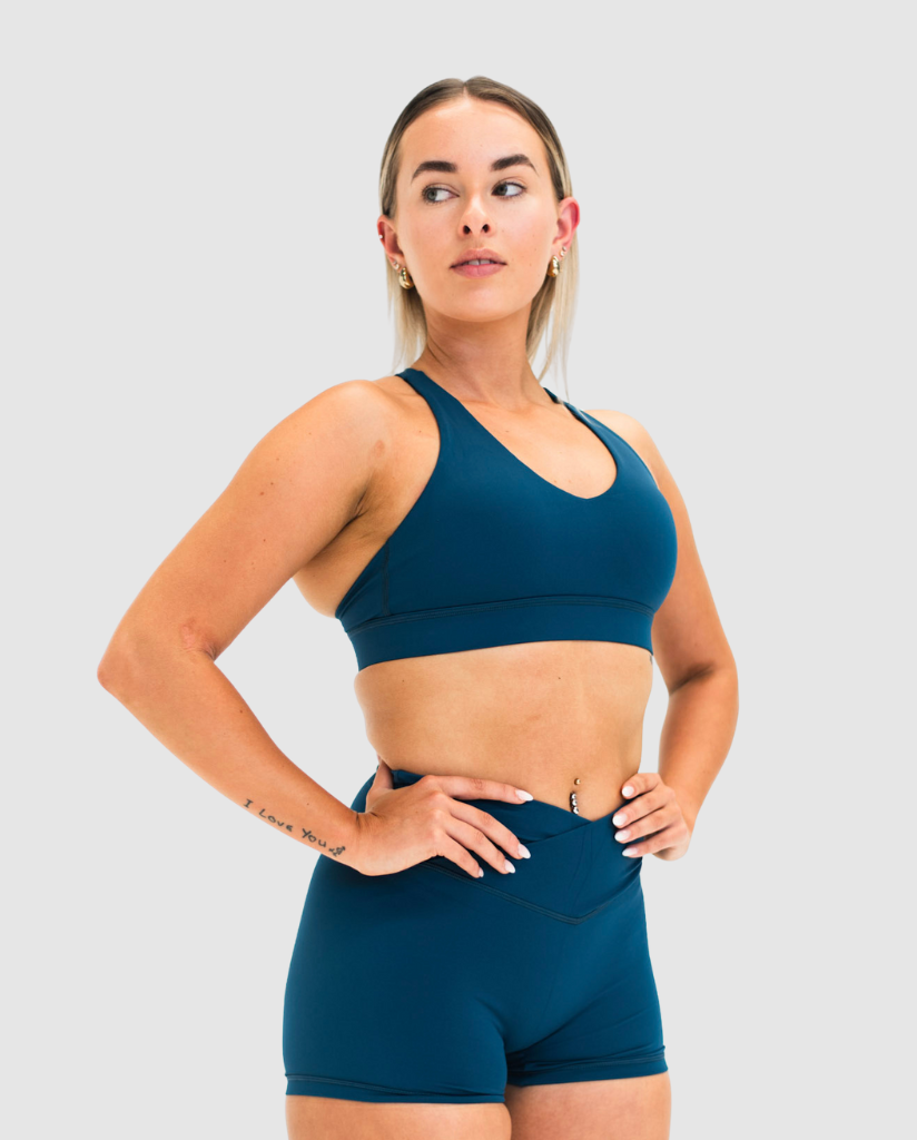 Luxe Core Crop Crystal Teal