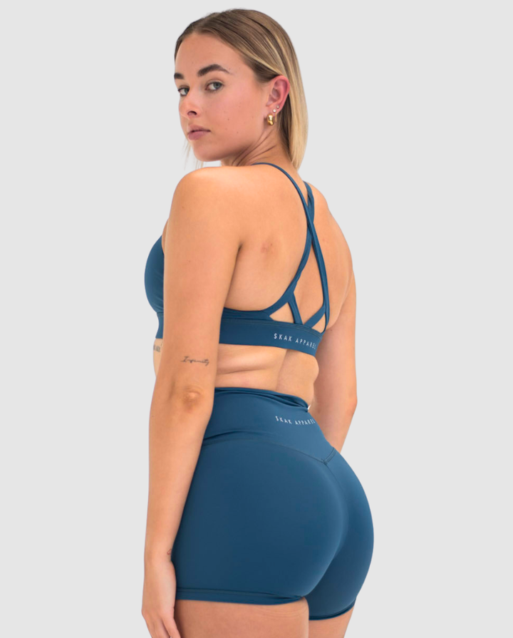 Luxe Core Crop Crystal Teal