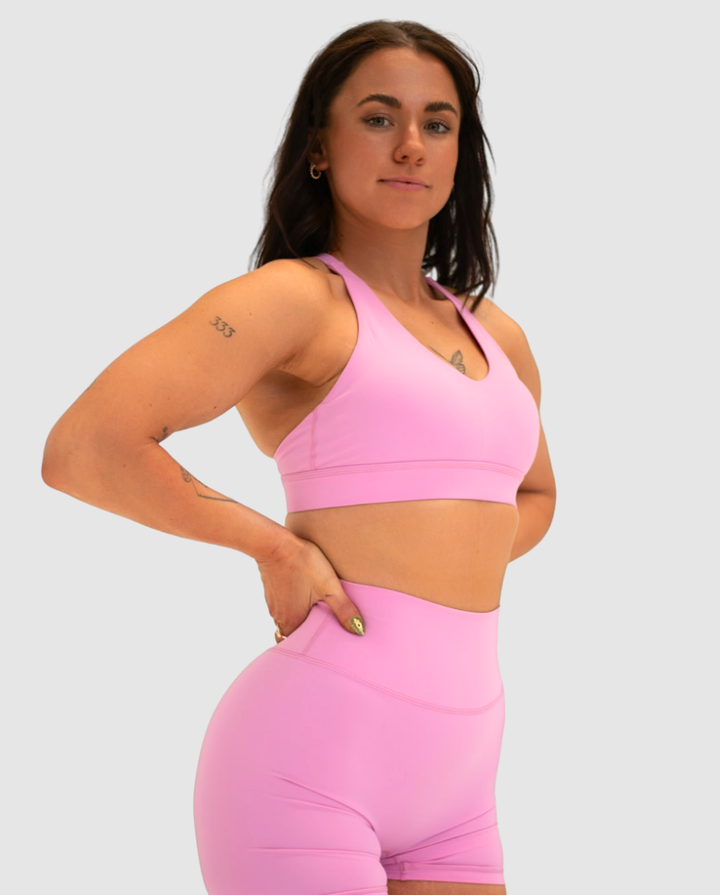Luxe Core Crop Pink