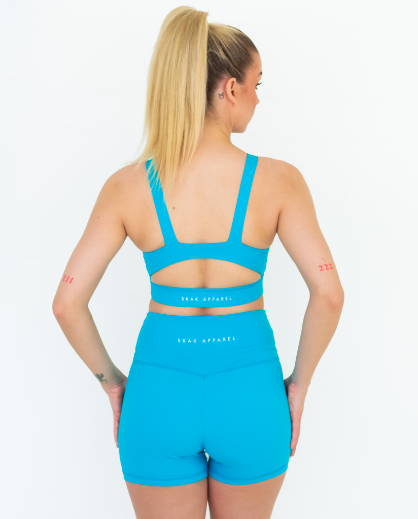 Luxe High Cut Crop Ocean Blue