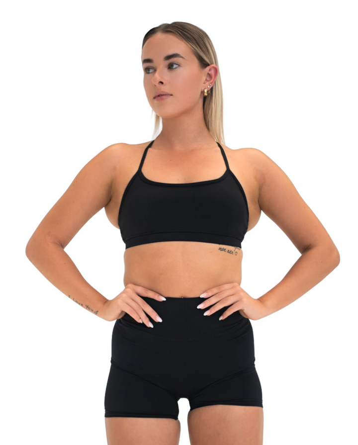 Luxe Flow Crop Black