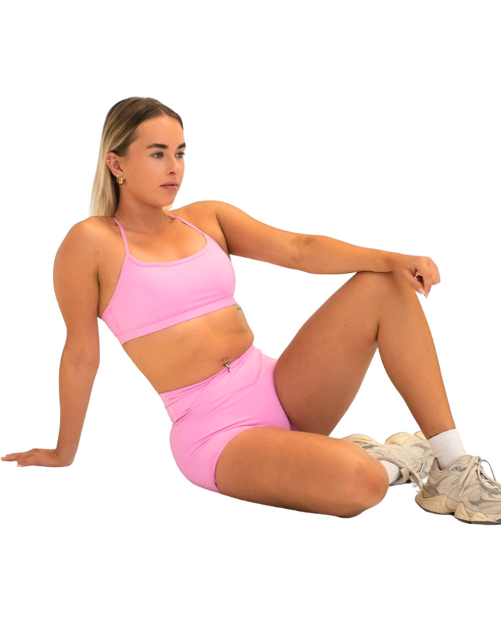 Luxe Flow Crop Pink