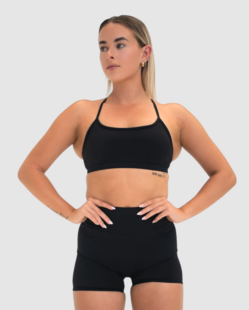 Luxe Flow Crop Black