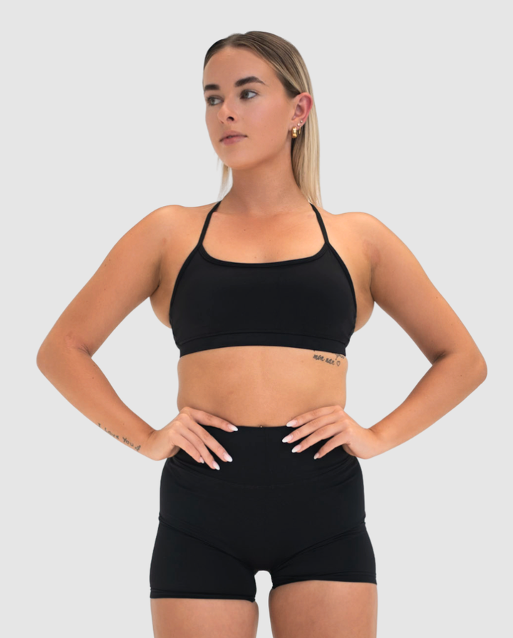 Luxe Flow Crop Black