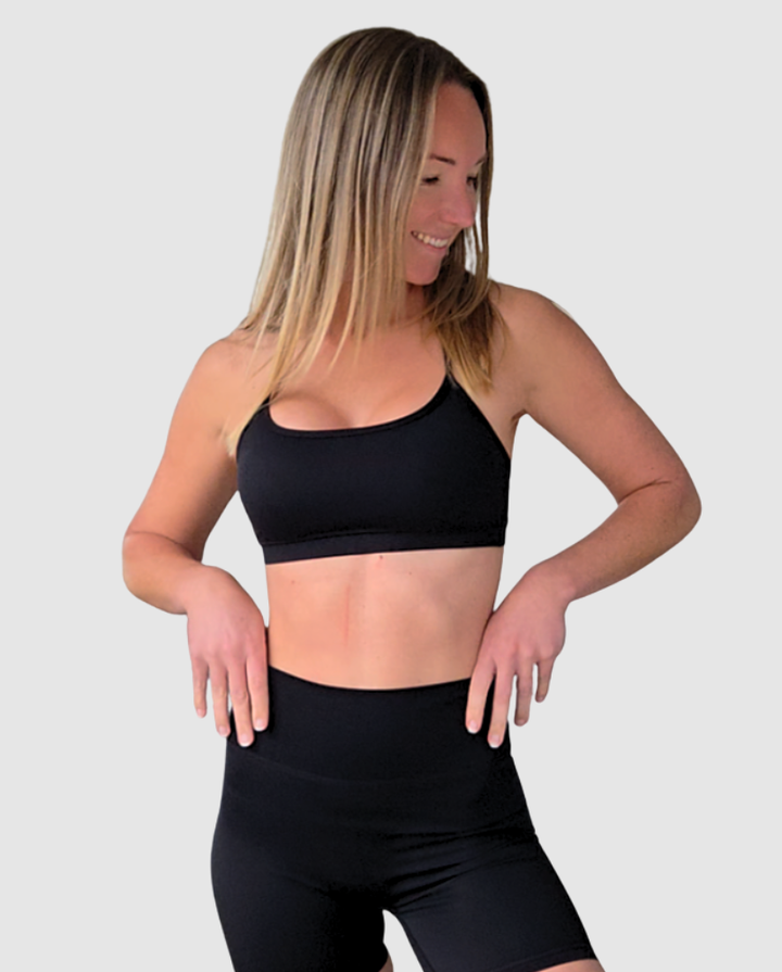 Luxe Flow Crop Black