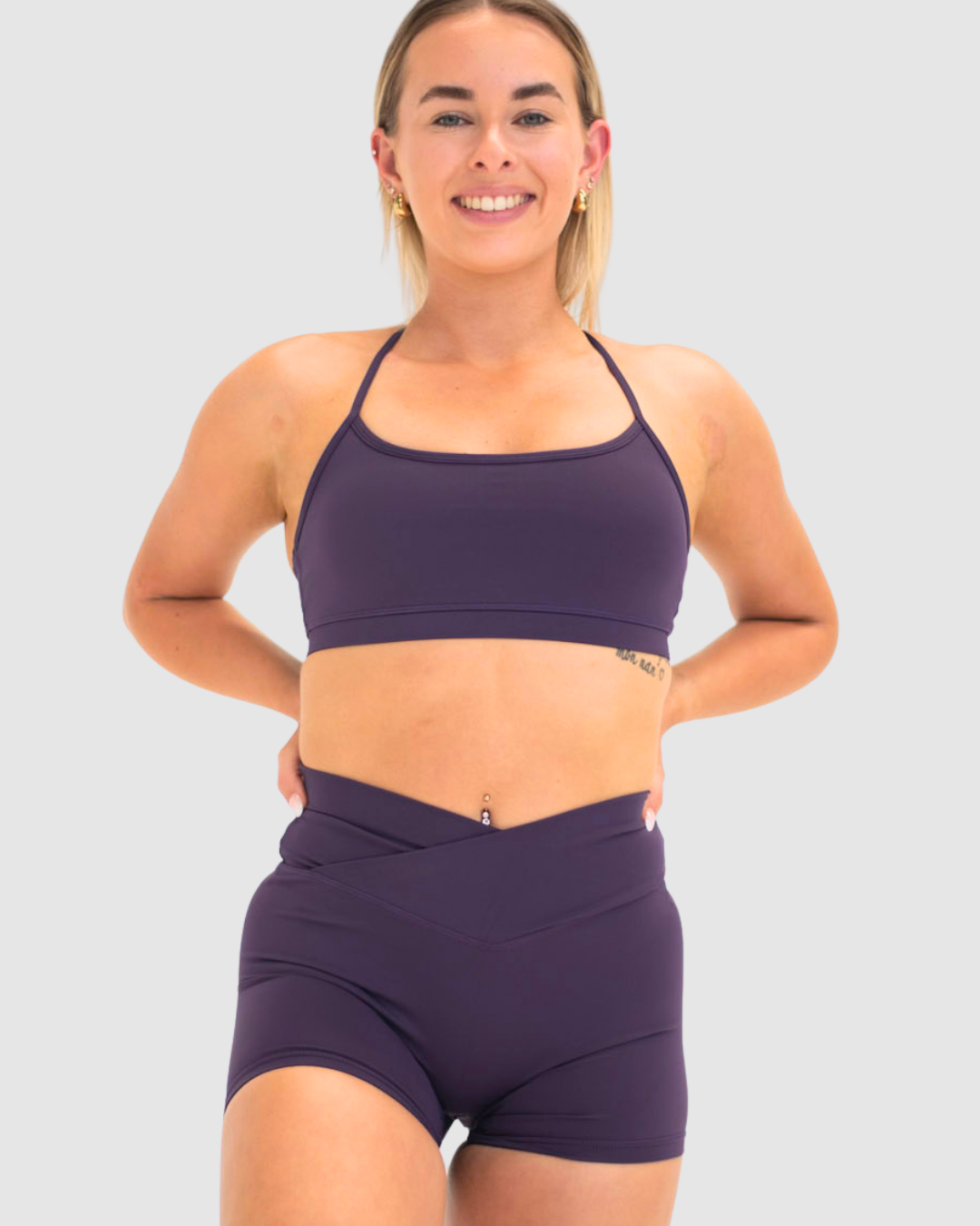 Luxe Flow Crop Plum