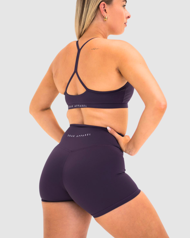 Luxe Flow Crop Plum