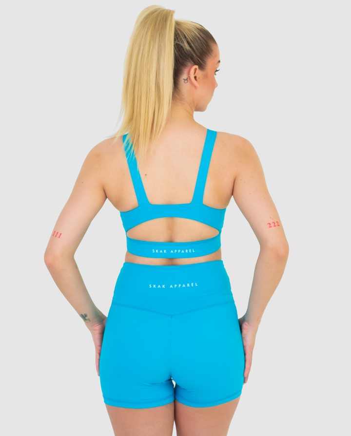 Luxe High Cut Crop Ocean Blue