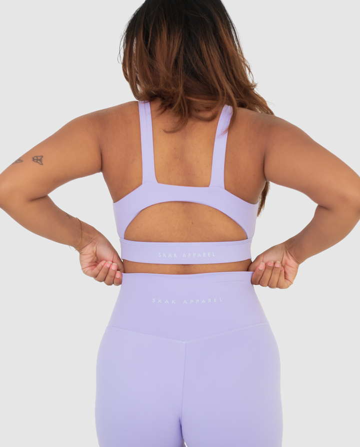 Luxe High Cut Crop Purple