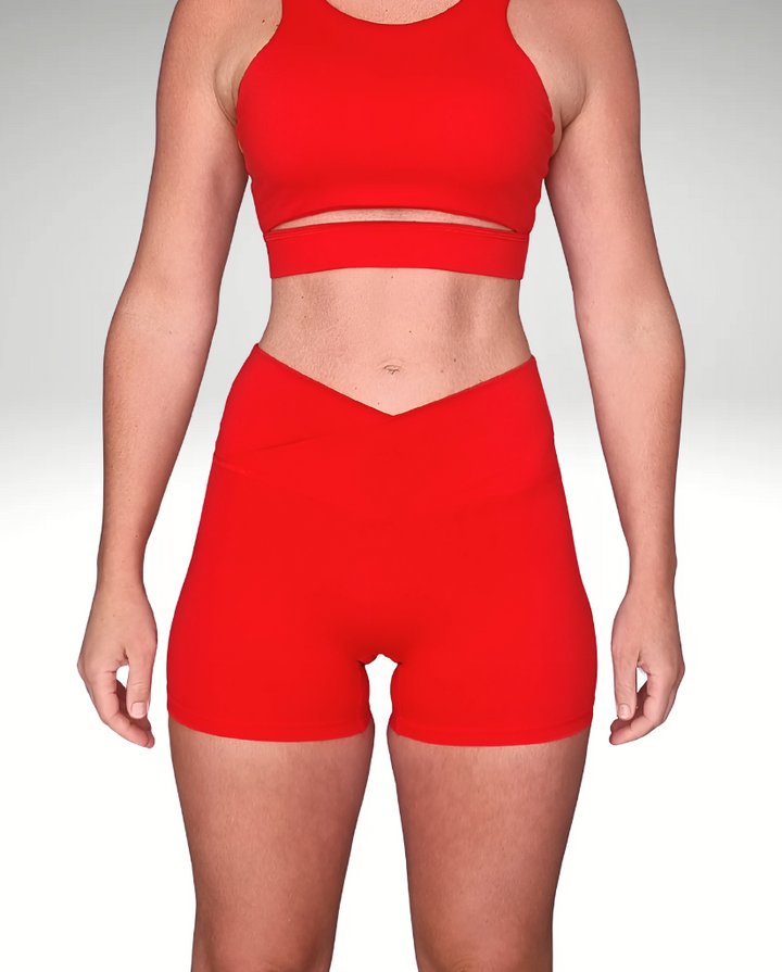 Luxe V Shorts Red
