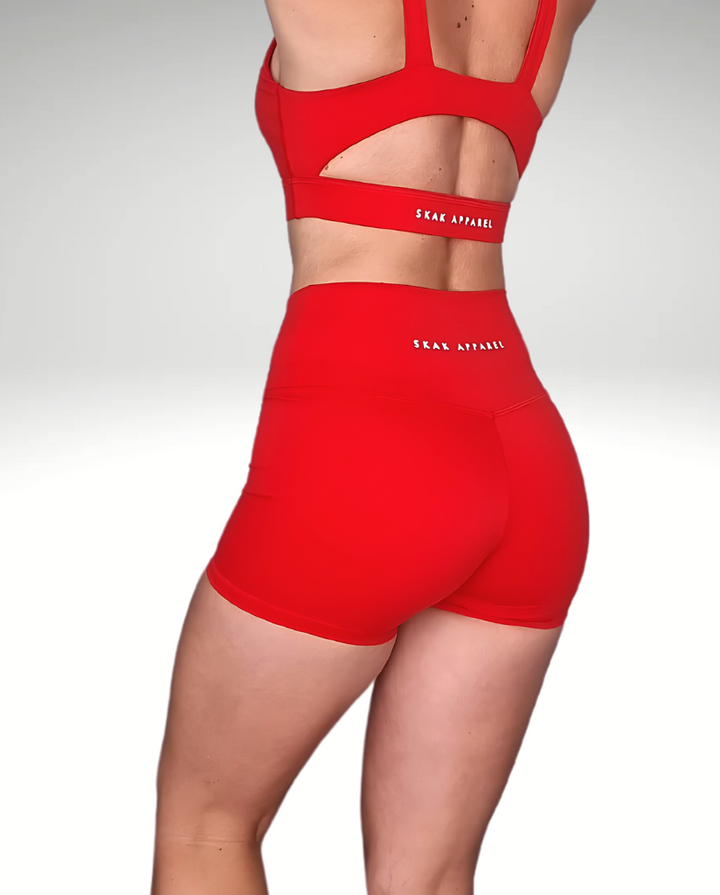Luxe V Shorts Red