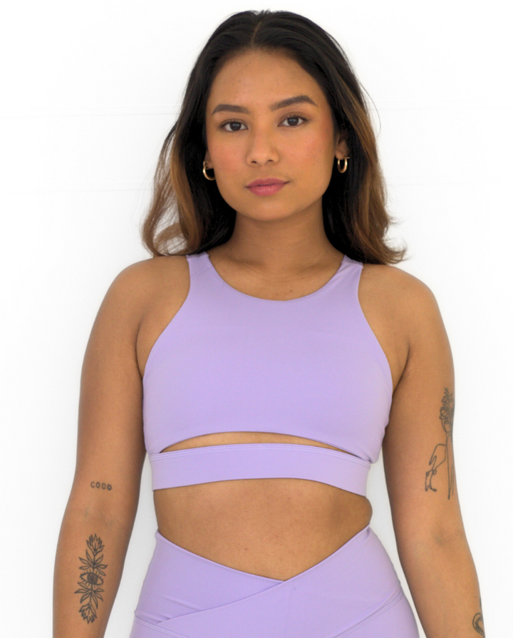 Luxe High Cut Crop Ocean Blue